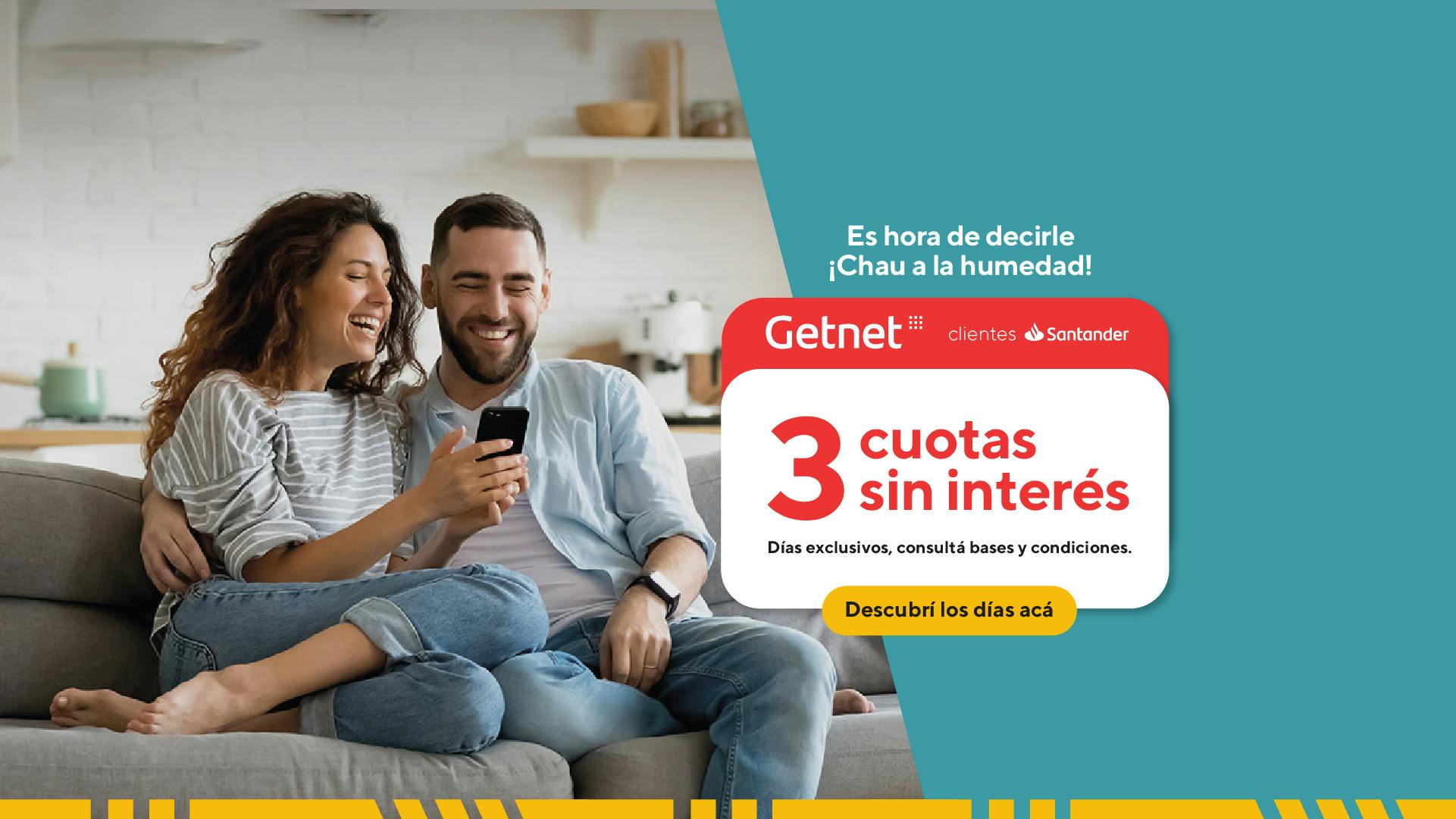 3 cuotas sin interés y 6 cuotas sin interés, días exclusivos, consultá bases y condiciones